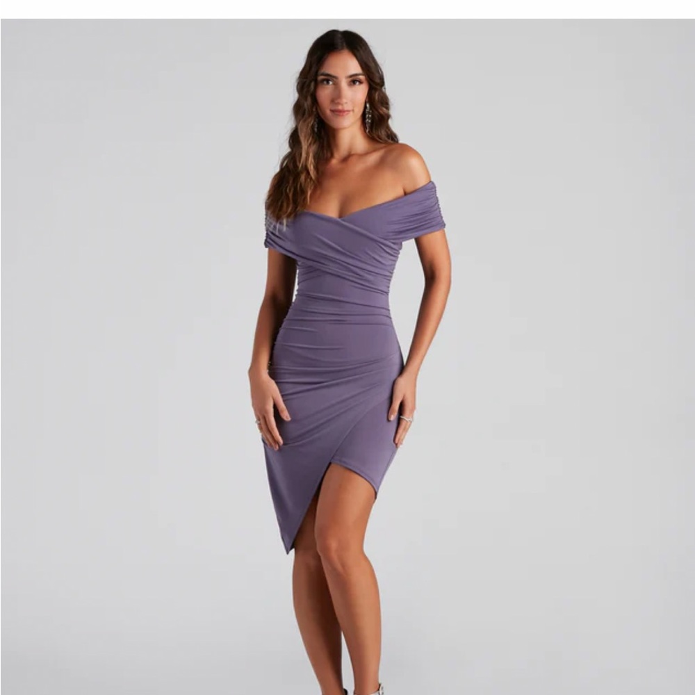 Smooth and Chic Wrap Mini Dress NWT